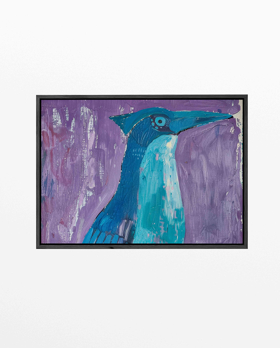 Vogelsilhouet in kleur – Dieren kunstwerk – liggend dieren kunstwerk