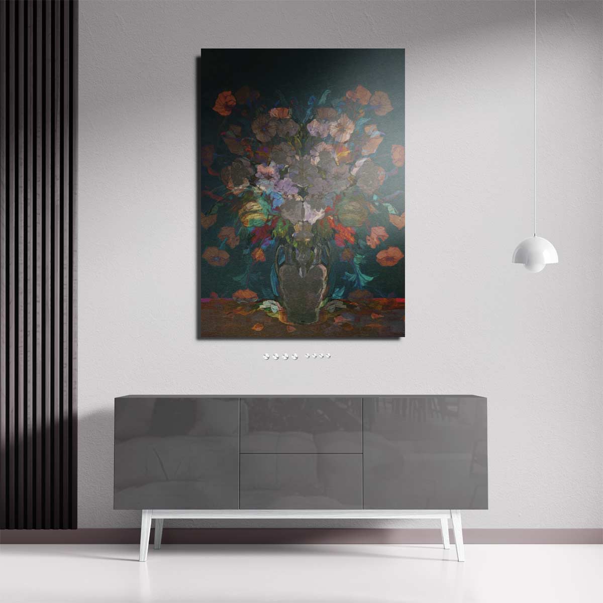 Bloemrijke Overvloed – staande wandkunst voor woonkamer of interieur