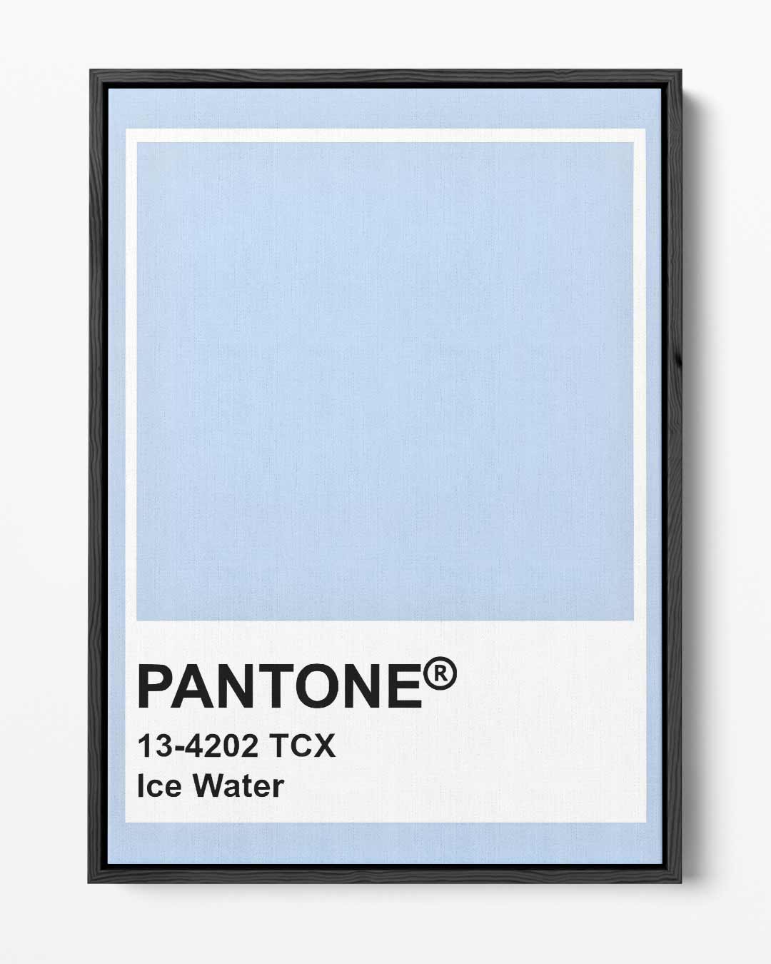 IJswater Blauw – portret kunstwerk als wanddecoratie