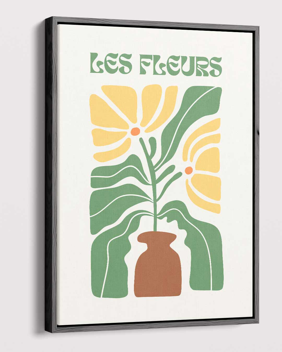Bloemen in Vaas kunstposter – dibond kunstwerk als wanddecoratie