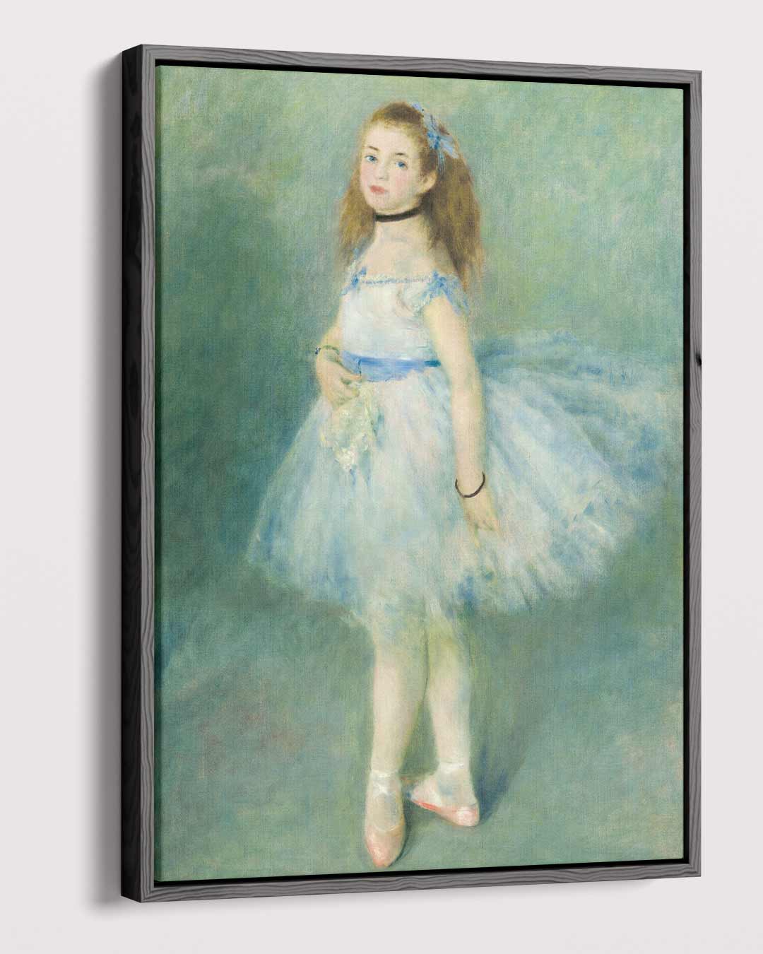 Kleine danseres in blauw – plexiglas wanddecoratie in portret formaat