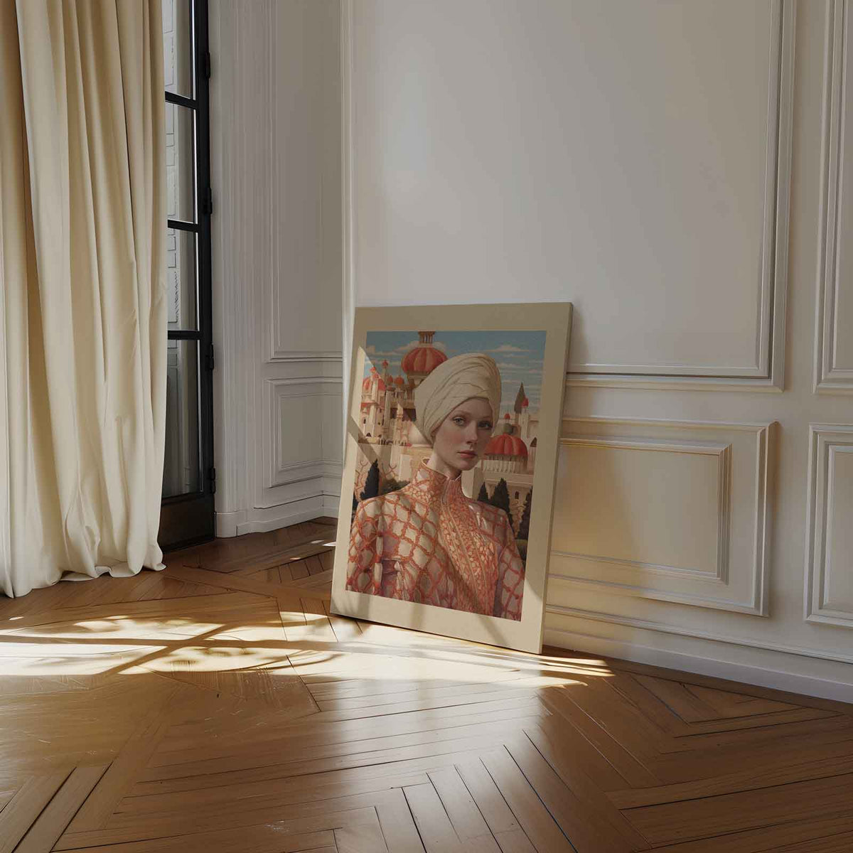 Oosterse Dromen Portret – dibond kunstwerk als wanddecoratie