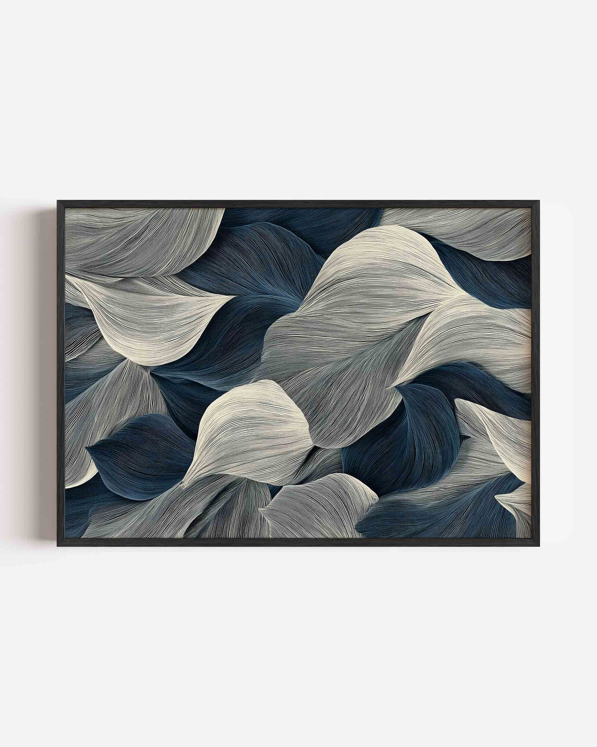 Golvende lijnen – abstracte landscape poster als wanddecoratie