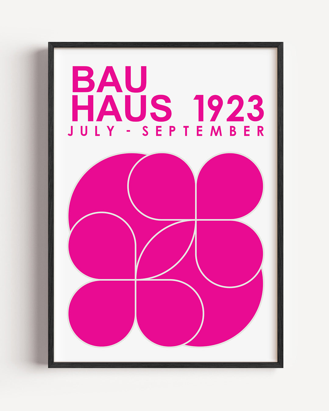 Vormen en kleur – staande Bauhaus poster als wanddecoratie