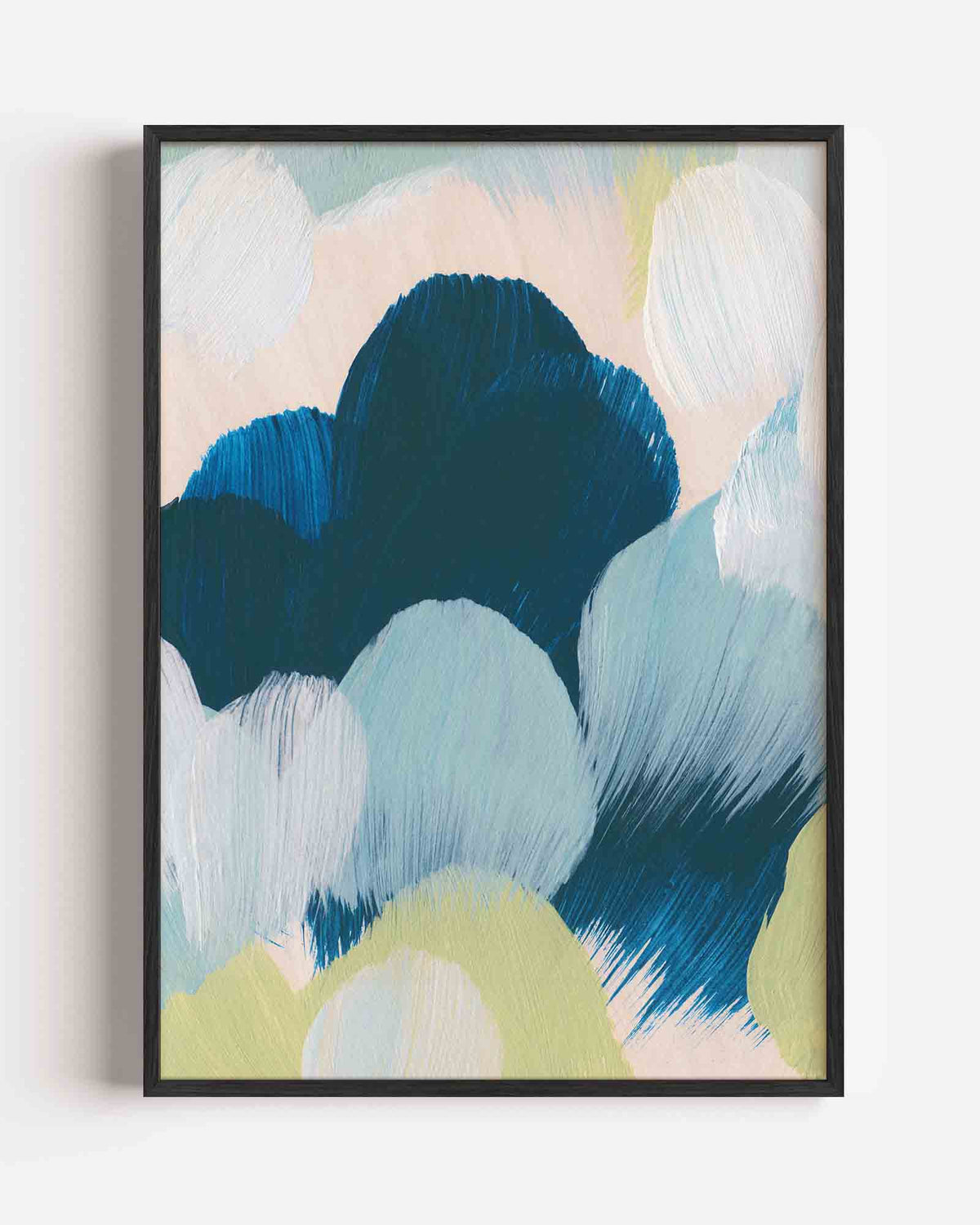Abstracte wolken – schilderkunst portret poster als wanddecoratie