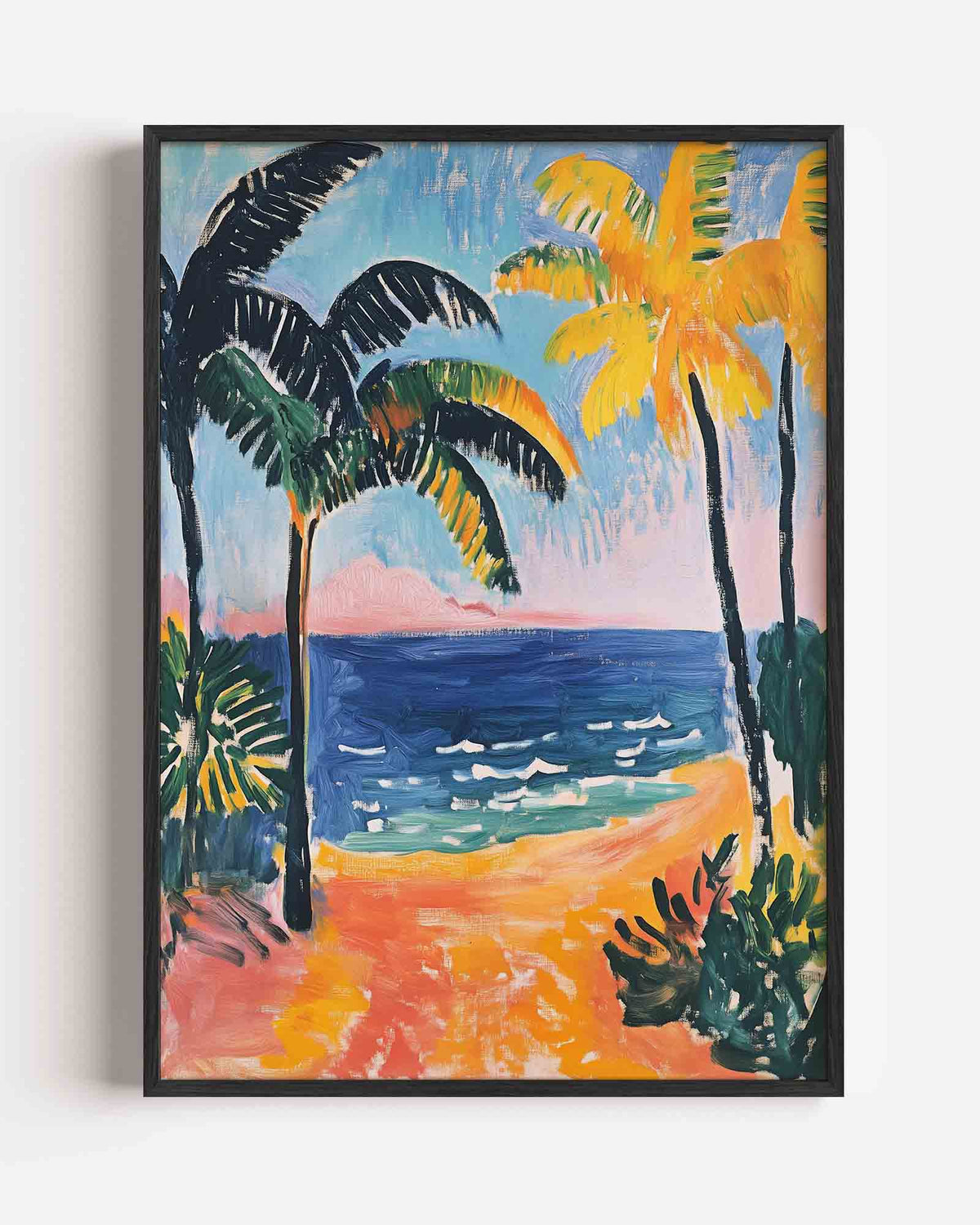 Tropische palmbomen – jungle portret poster als wanddecoratie