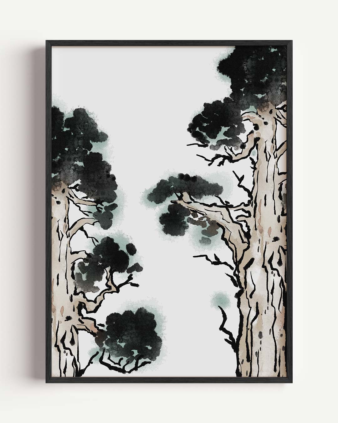 Japanse Bomen – zomer portret poster als wanddecoratie