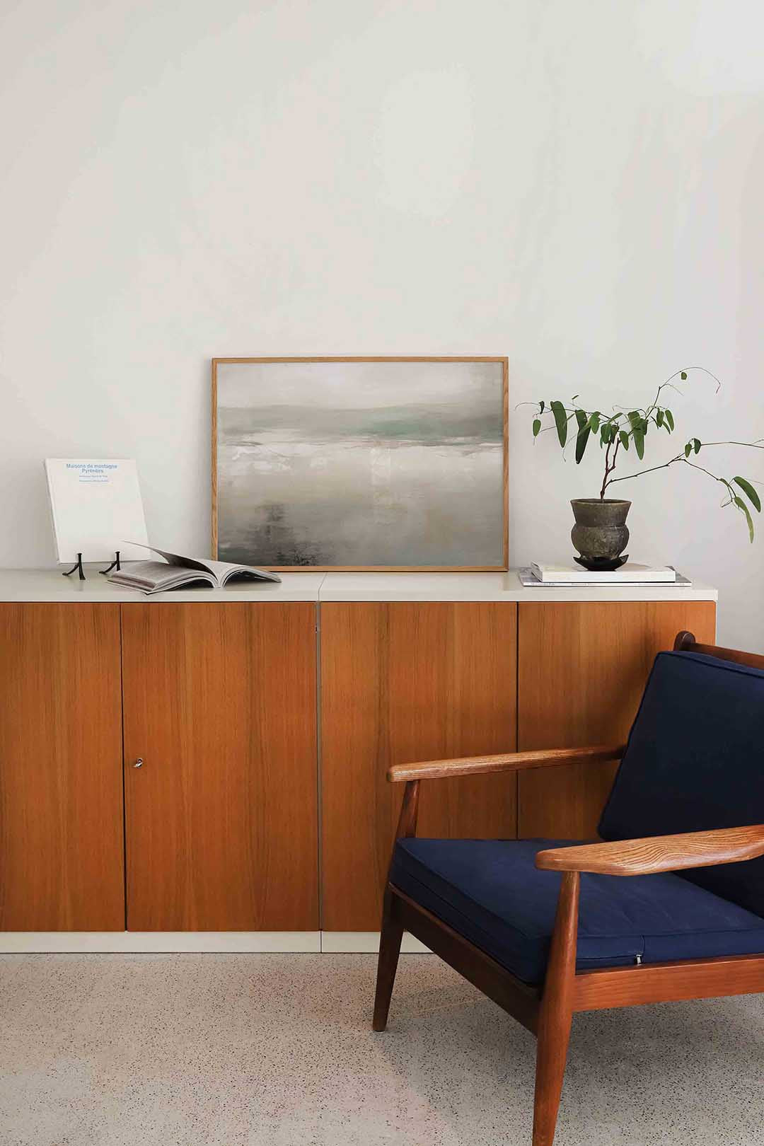 Abstracte landschapsweergave – moderne landscape wanddecoratie van WallArtistic