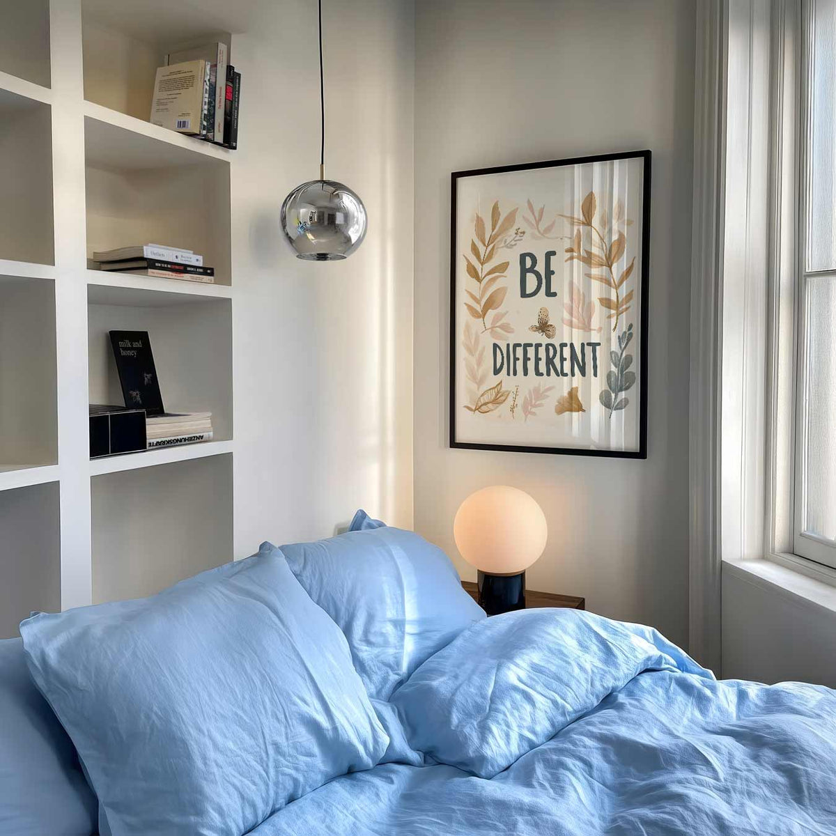 Be Different – staande muurposter voor de kinderkamer