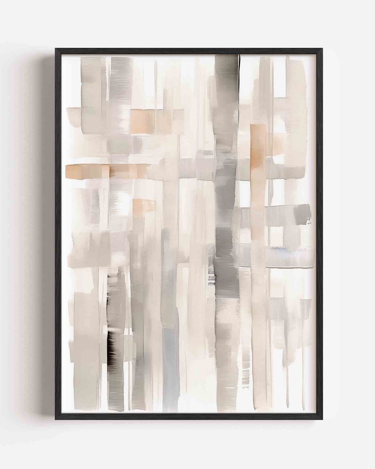 Abstracte lijnen – zacht abstracte portret poster als wanddecoratie