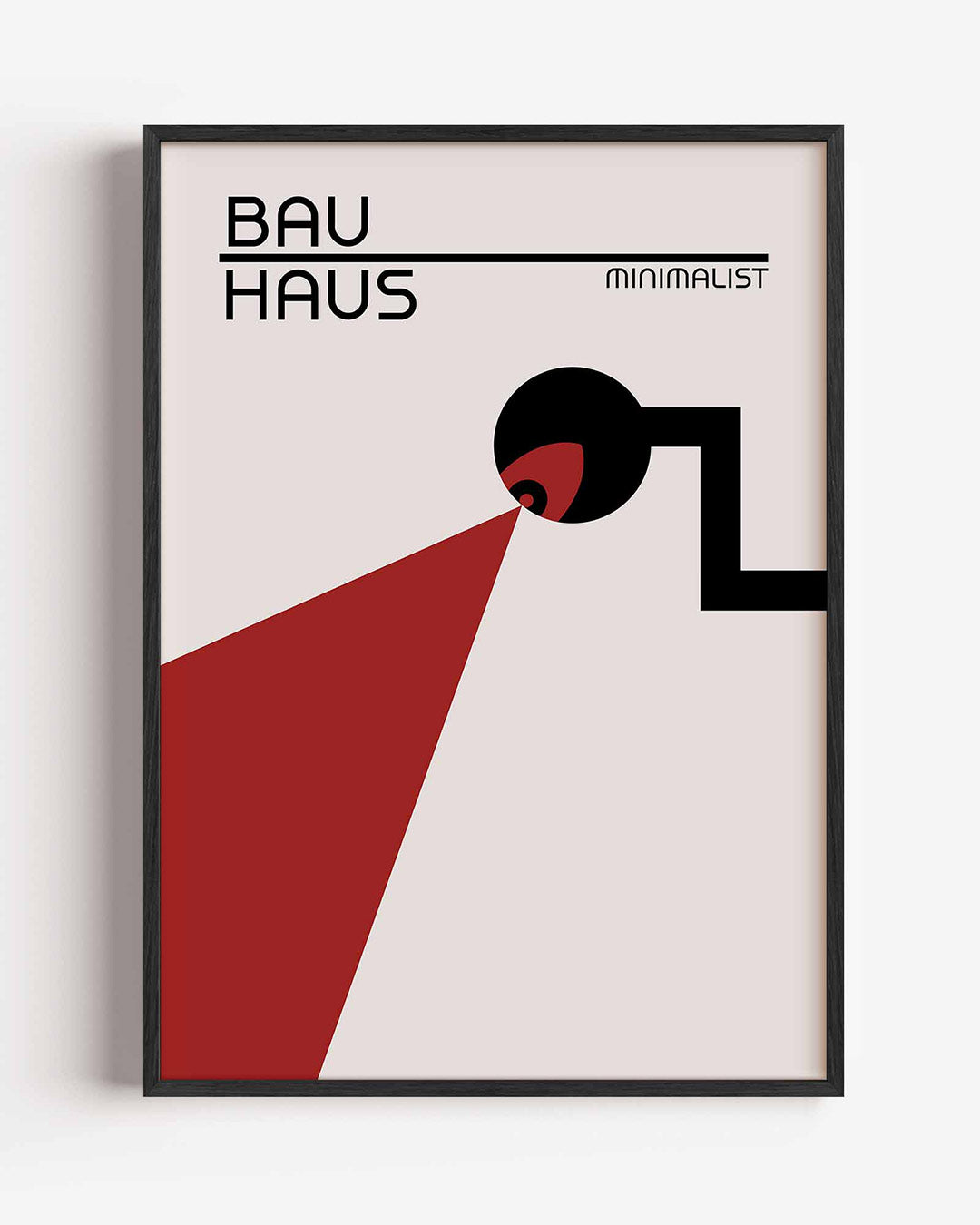 Vorm en balans – staande Bauhaus poster als wanddecoratie