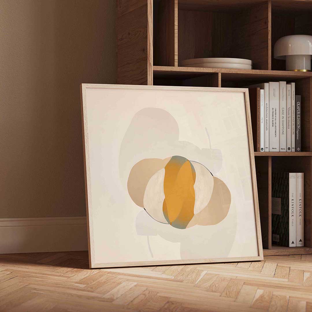 Abstracte vormen – moderne wandkunst met kleur en vormen als poster