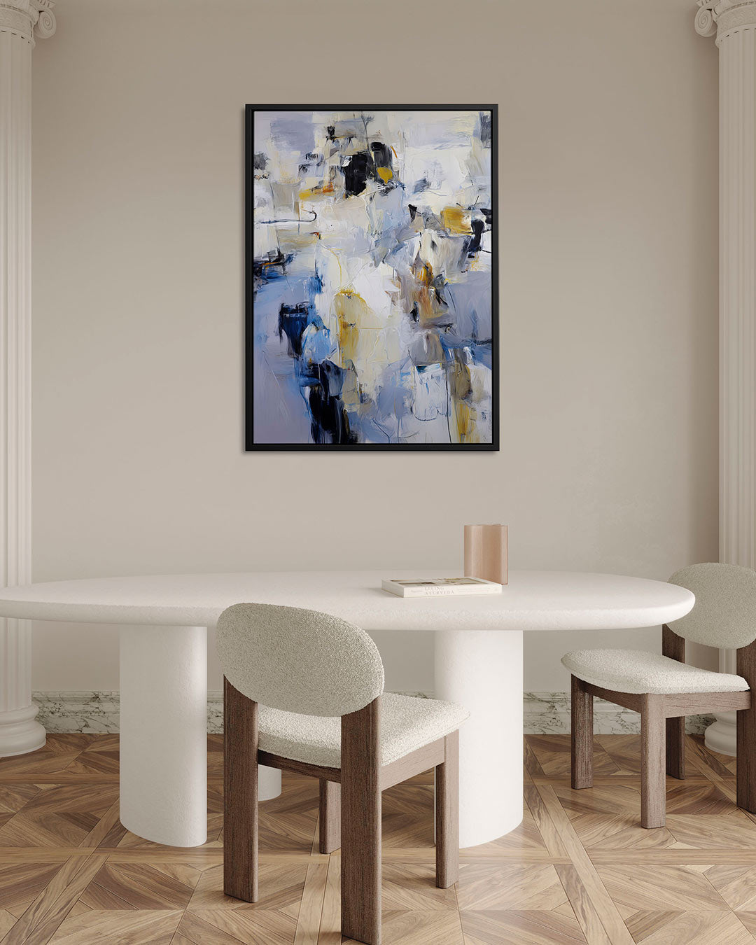 Kleurencompositie – staand wanddecoratie kunstwerk