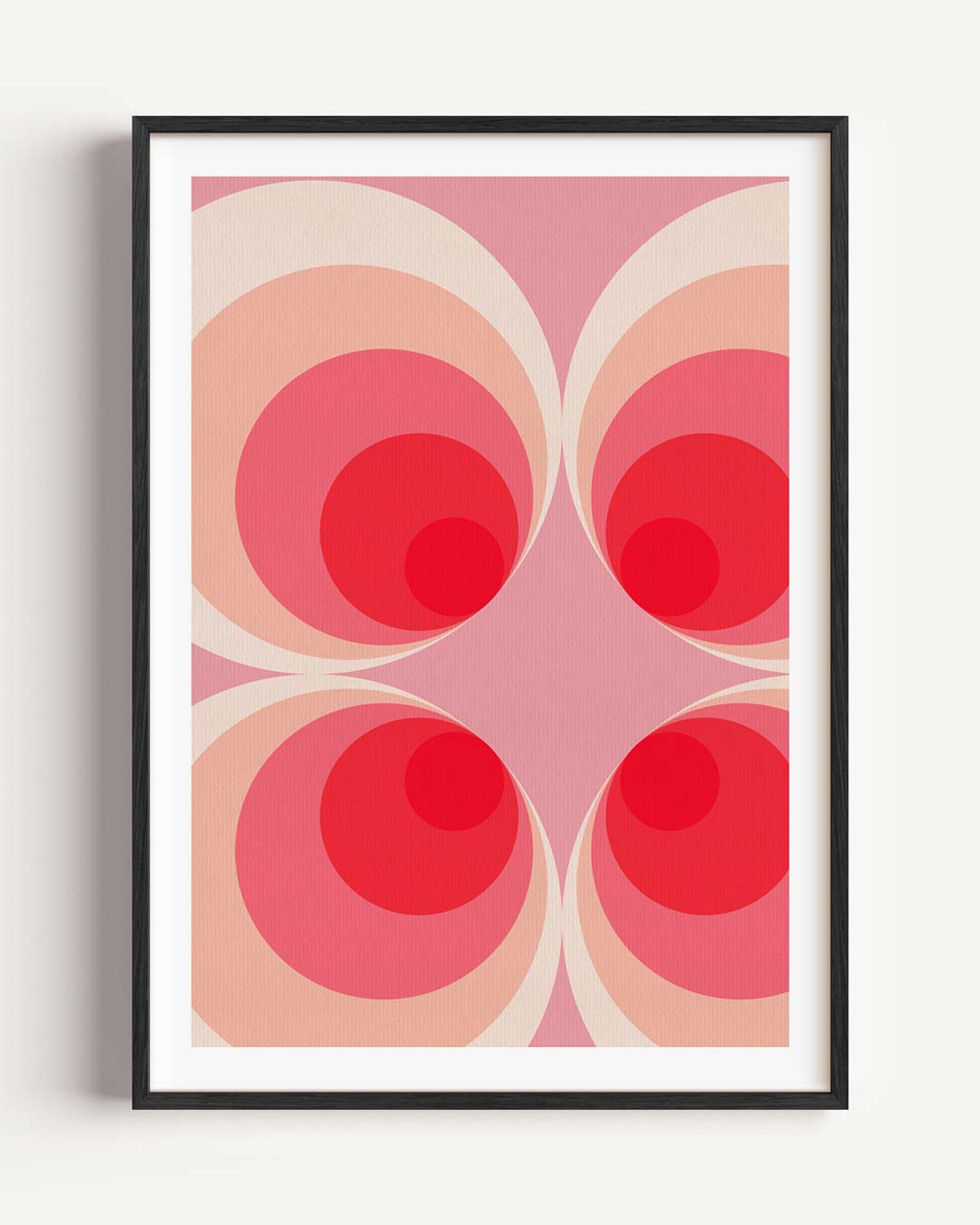 Retro-Cirkels Vibes – Popart en Streetart portret poster als wanddecoratie