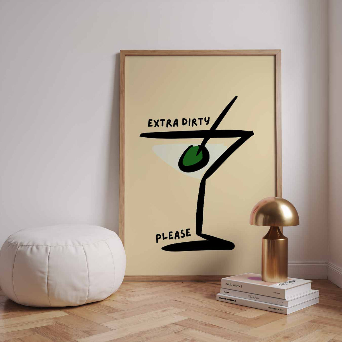 Extra Dirty Martini – staande zomer wanddecoratie van WallArtistic