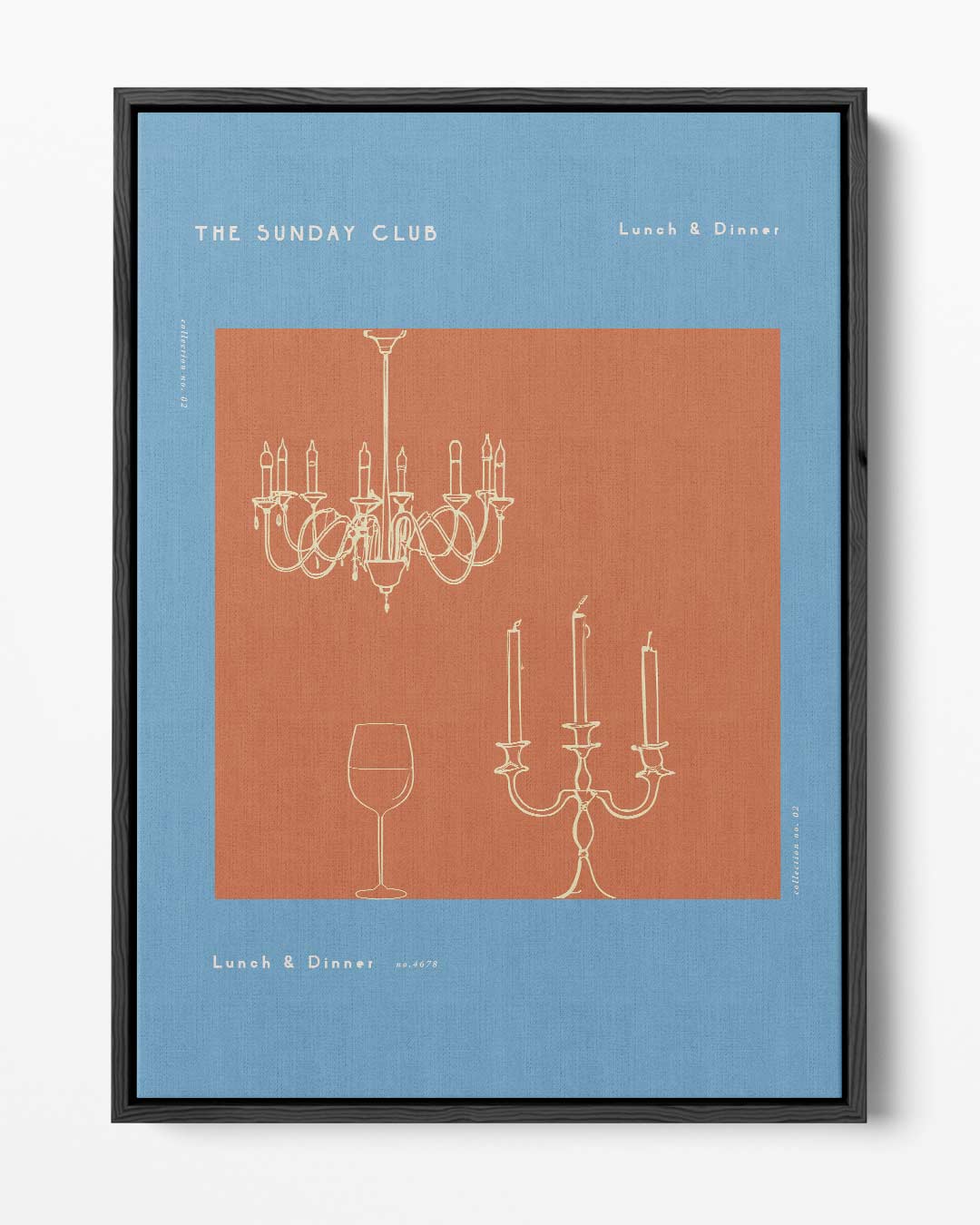 The Sunday Club Wanddecoratie – portret kunstwerk als wanddecoratie