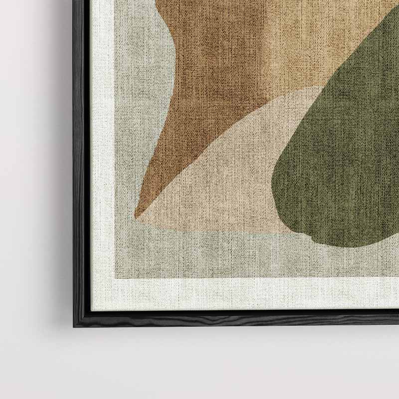 Abstracte Aardetinten – plexiglas kunstwerk als wanddecoratie