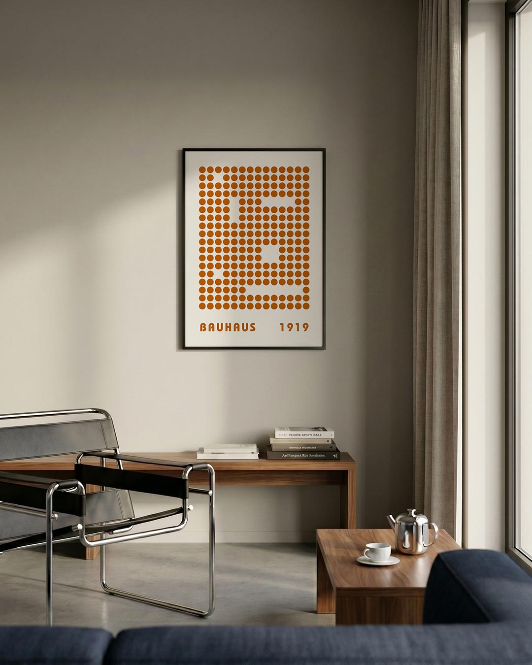 – staande Bauhaus poster voor aan de muur