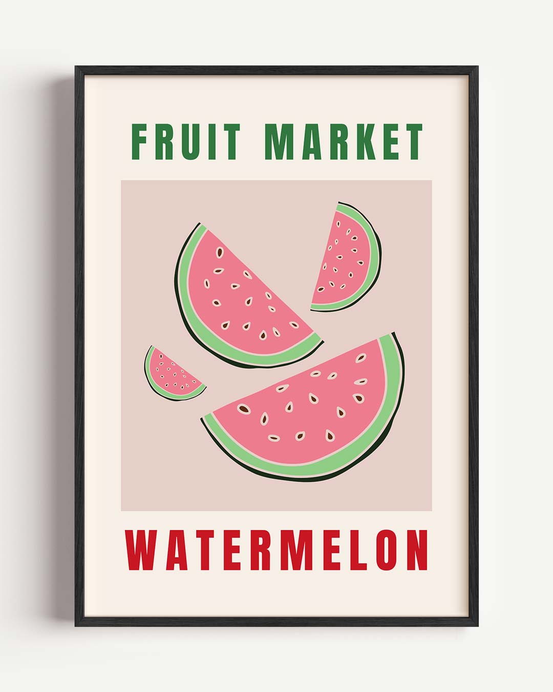 Verfrissende Watermeloen – keuken portret poster als wanddecoratie
