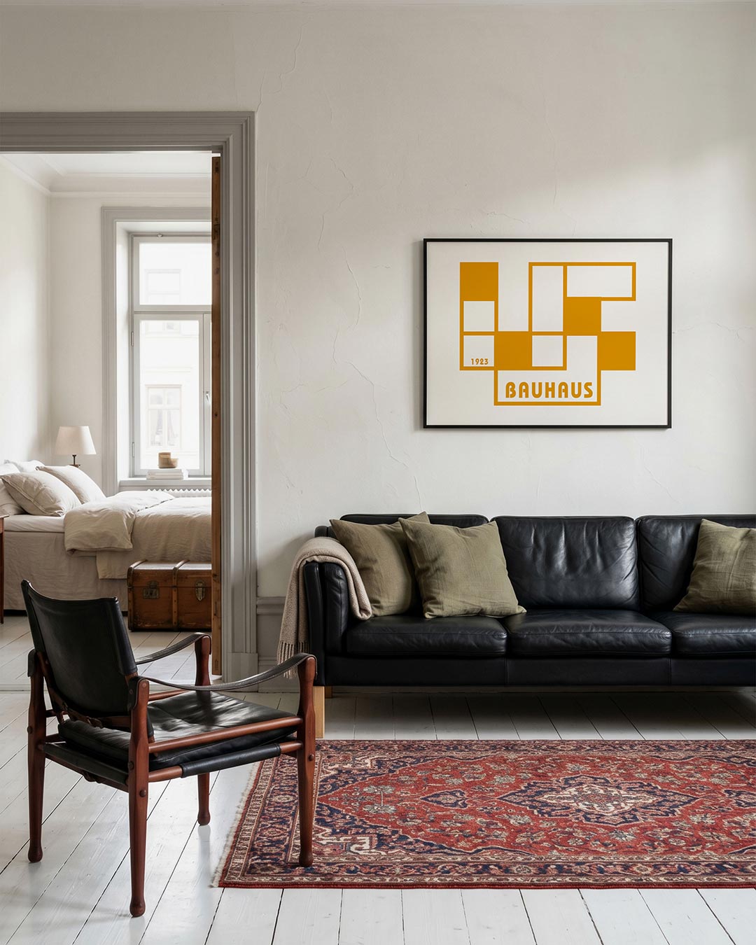 Vorm en balans – geometrische Bauhaus poster in liggend formaat