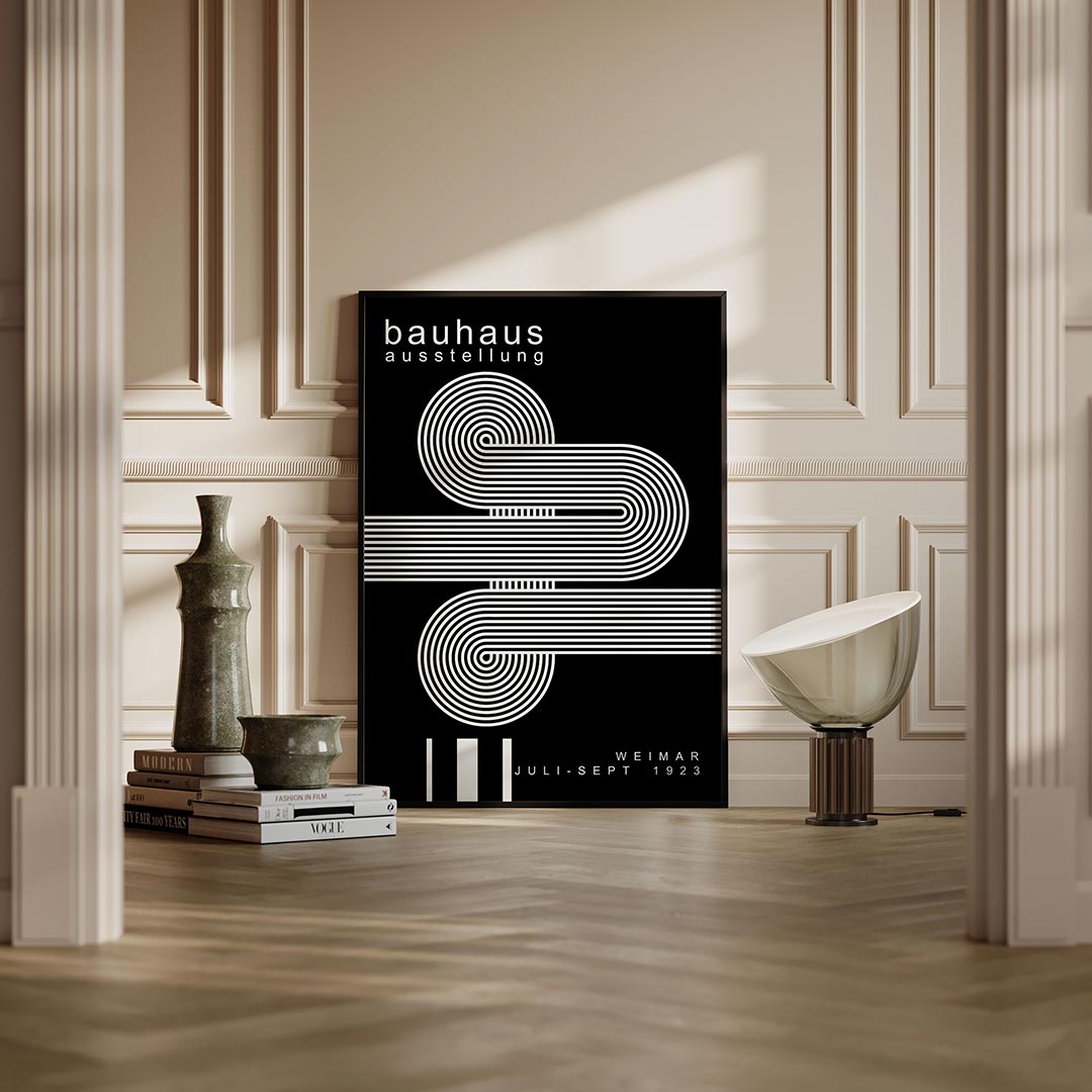 – moderne Bauhaus wandkunst als poster