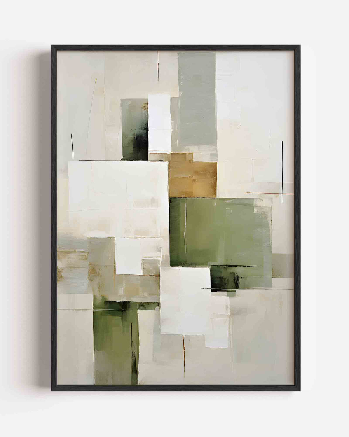 Abstracte rechthoeken – abstracte textuur portret poster als wanddecoratie