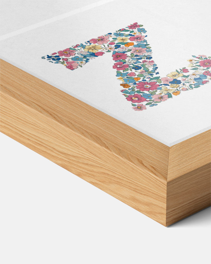 Bloemenpracht Letter Z – kids poster als vrolijke staande wanddecoratie