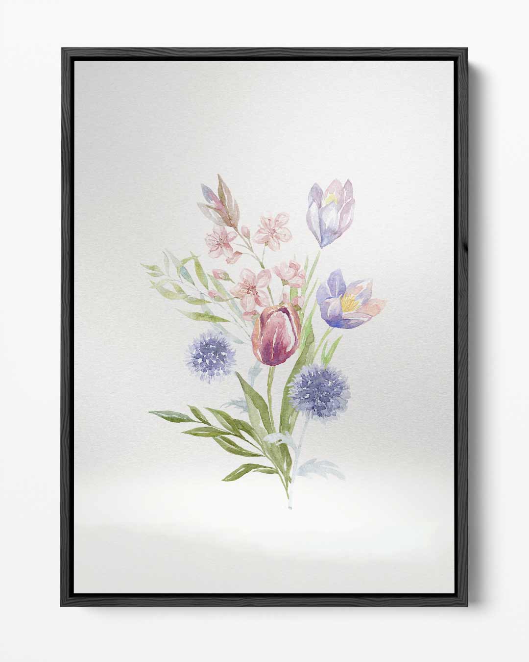 Dromerige Bloemenpracht – portret kunstwerk als wanddecoratie