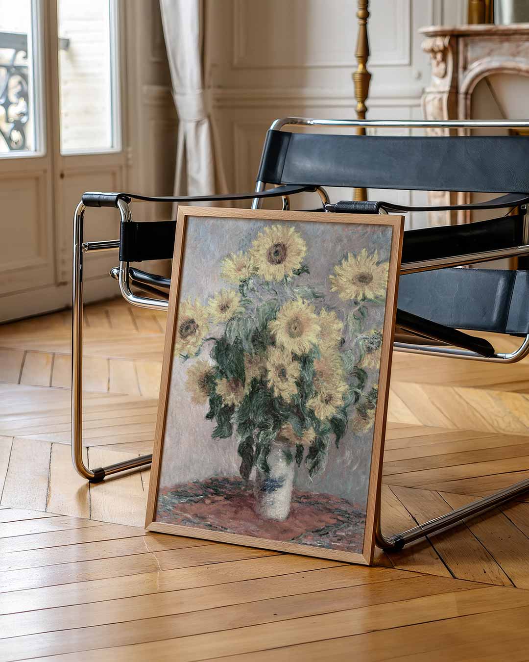 Zonnebloemen Vaas – klassieke wandkunst als portret poster