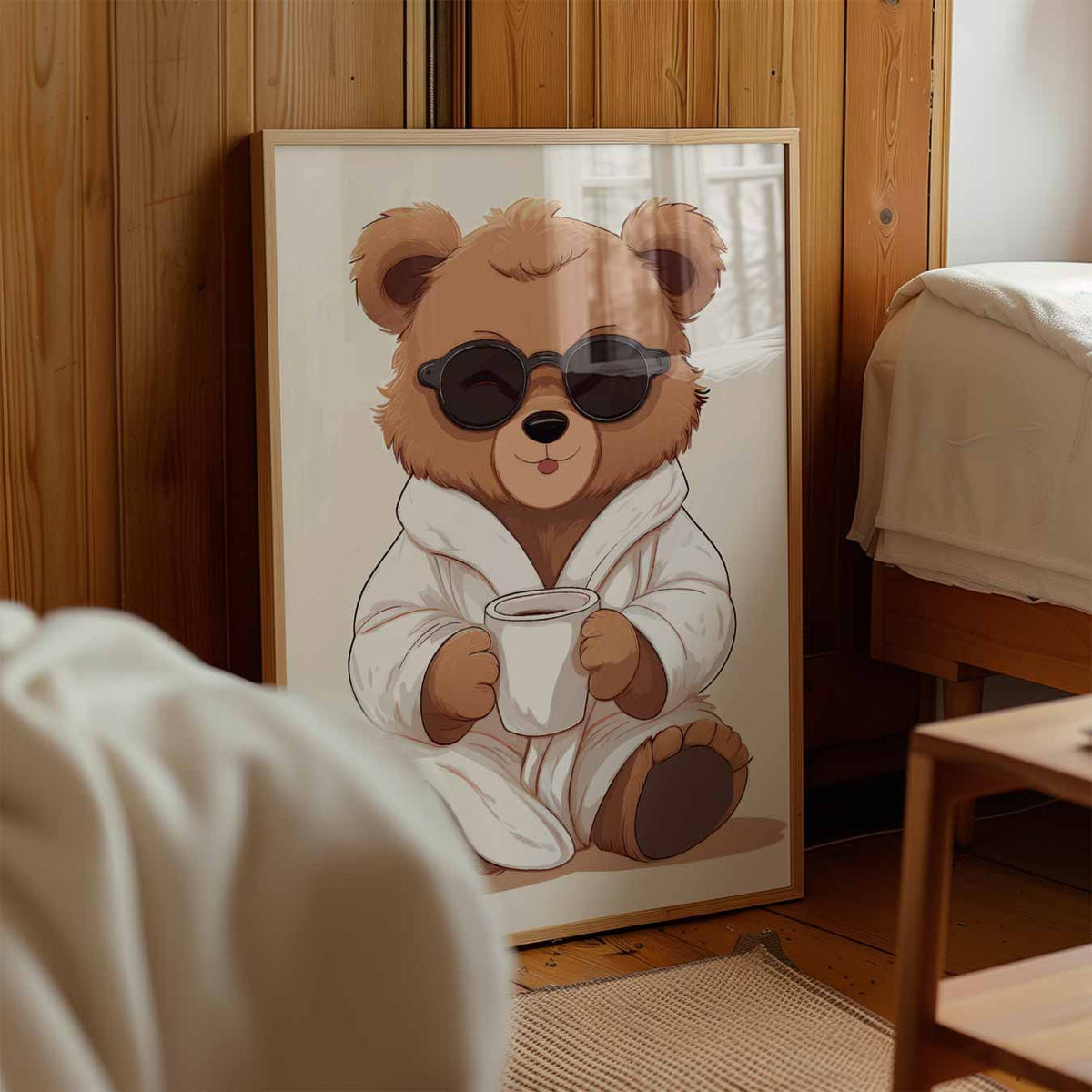Ontspan met Teddy – kinderposter in staand formaat