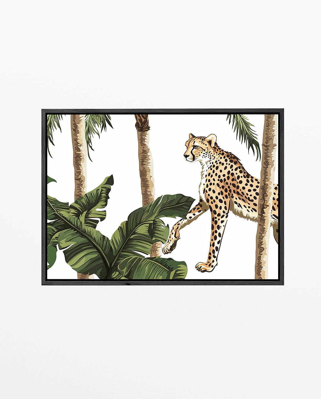 Jungle scène – liggend jungle kunstwerk