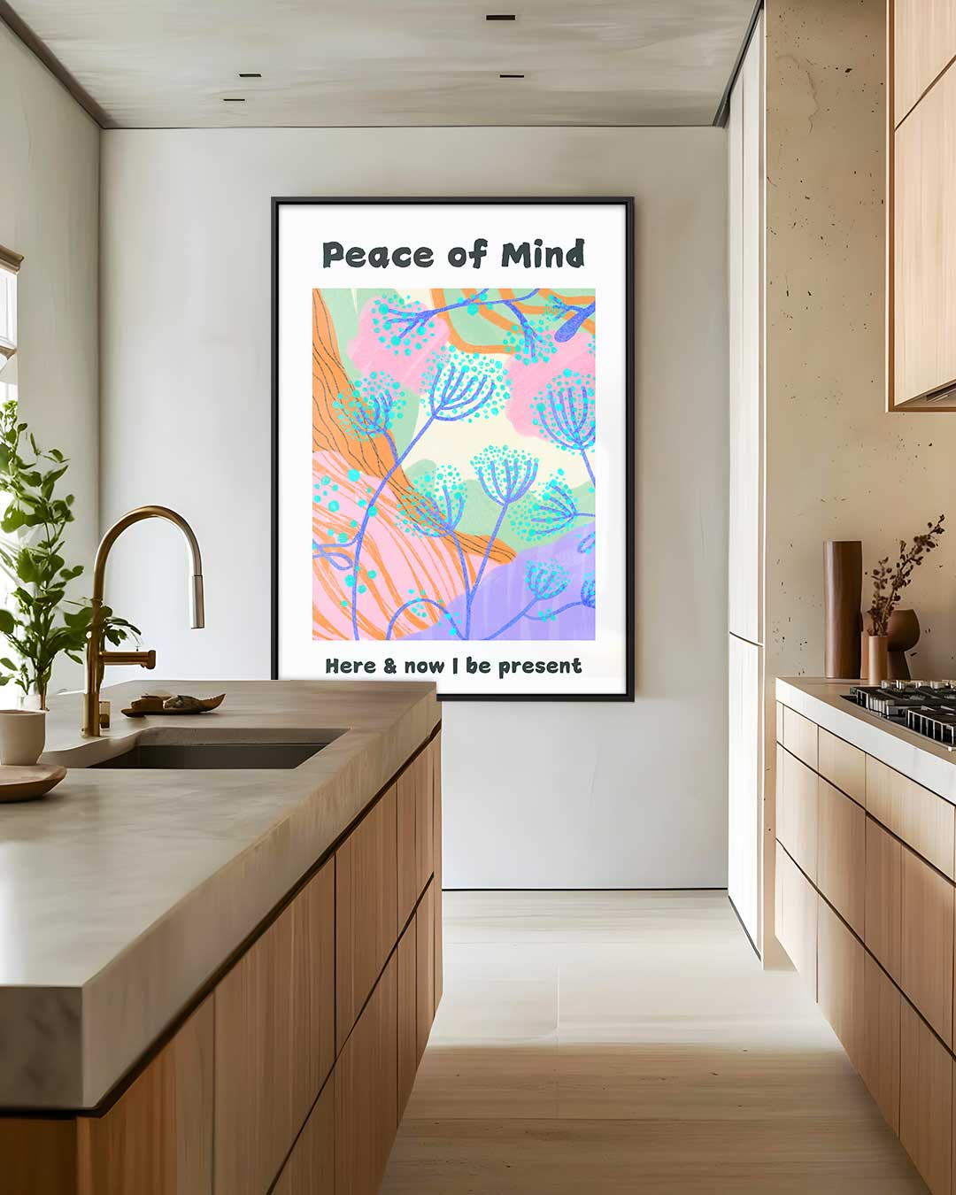 Peace of Mind – modern portret kunstwerk van WallArtistic