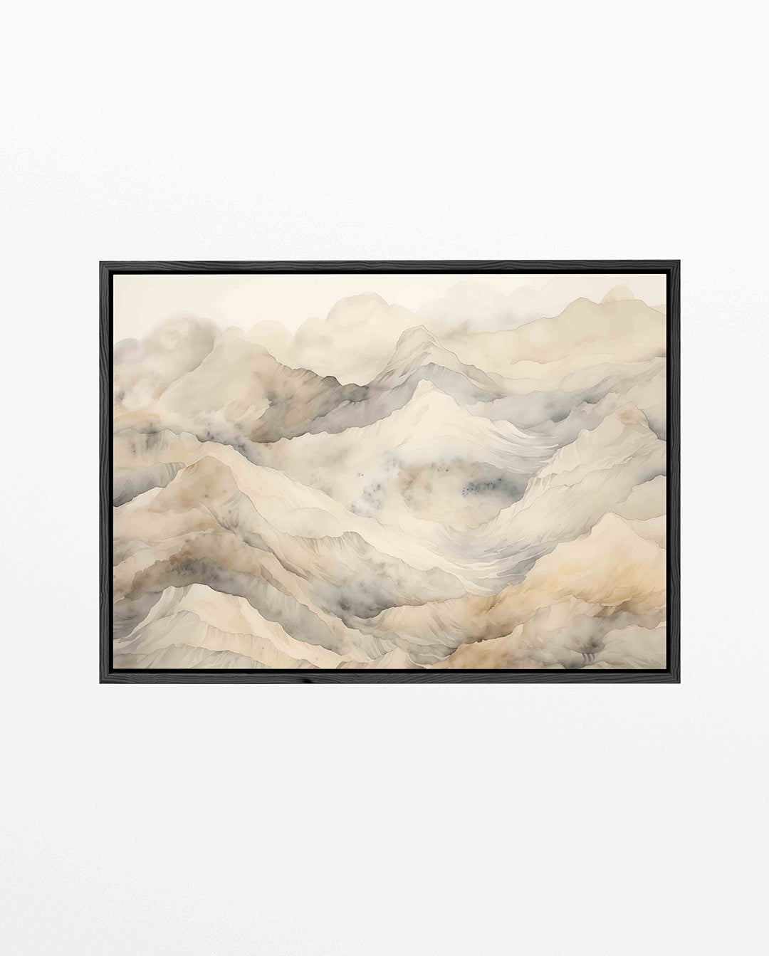 Zachte berglandschappen – liggend abstract kunstwerk