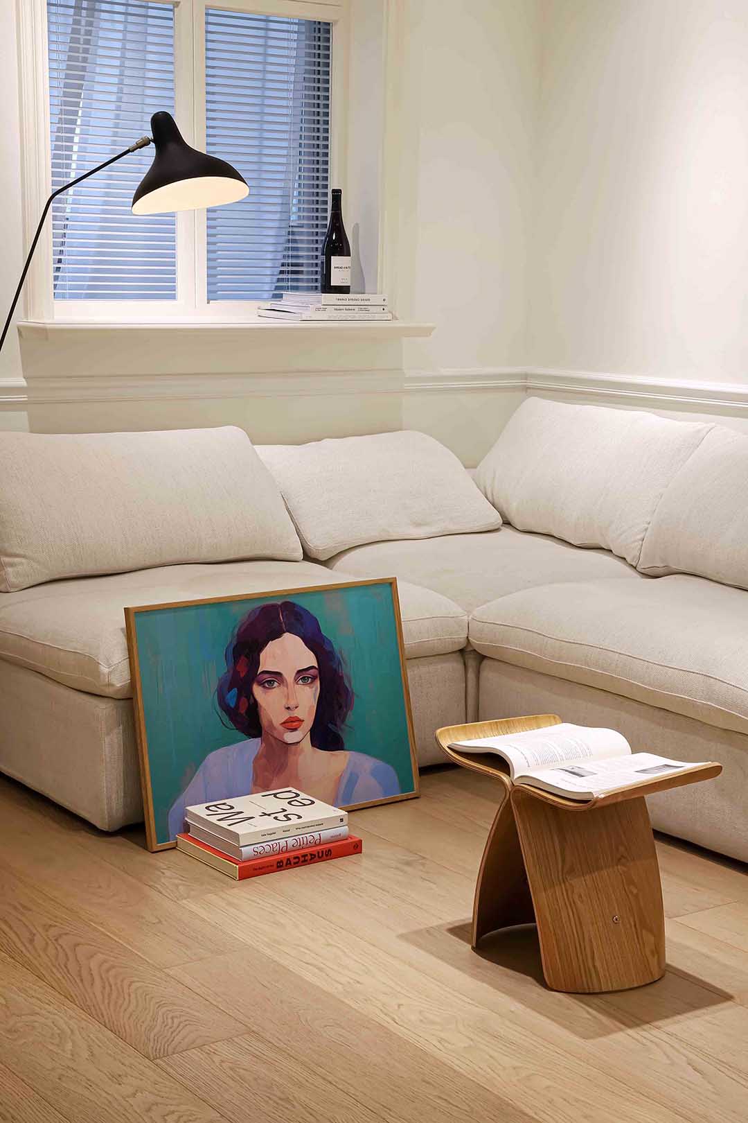 Portret vrouw – vrouwelijke portretkunst als landscape poster