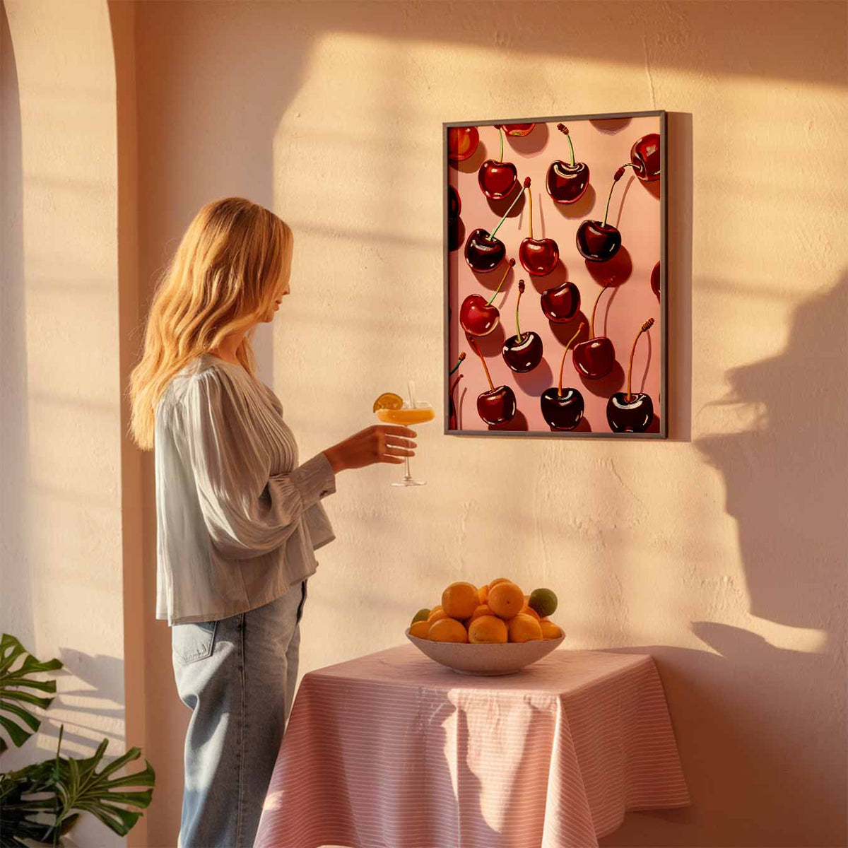 Kersenparadijs – keuken poster als sfeervolle staande wanddecoratie