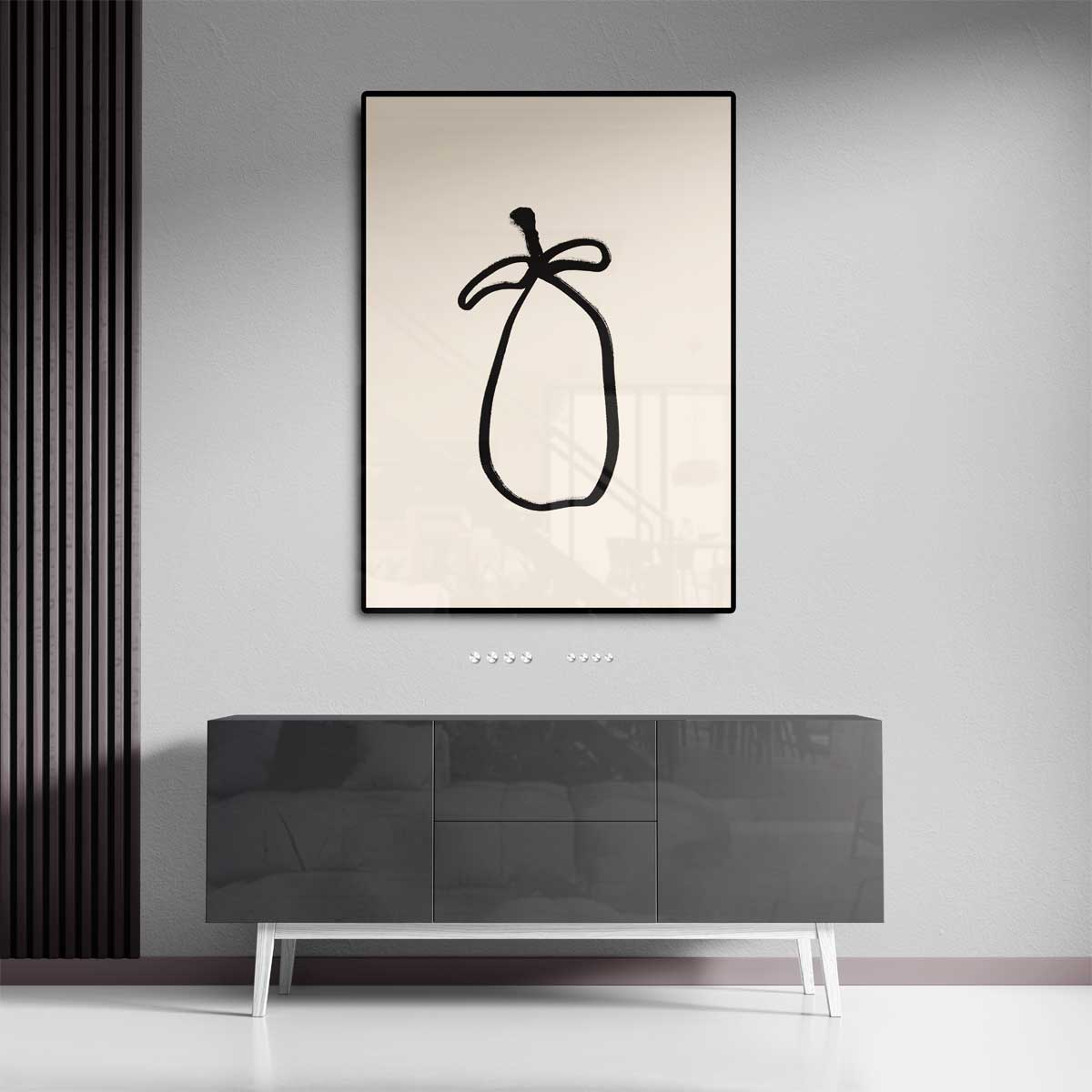 Minimalistisch Perentaart – staand kunstwerk voor modern interieur