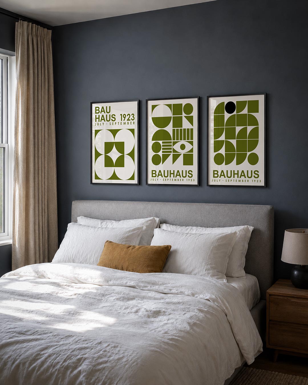 Vormen en vlakken posterset – derde productweergave – deze posterset in drie delen toont een speelse wisselwerking van