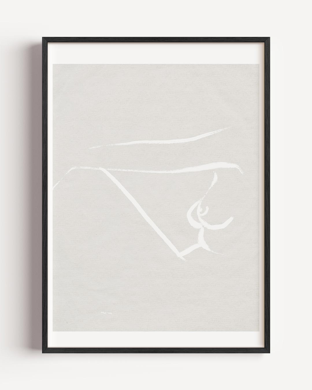 Minimalistische Lijntekening – lijntekening portret poster als wanddecoratie