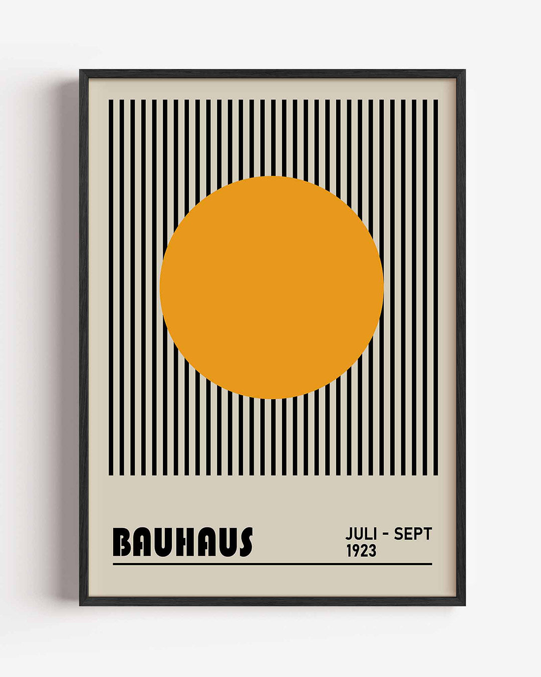 Vorm en lijnen – staande Bauhaus poster als wanddecoratie