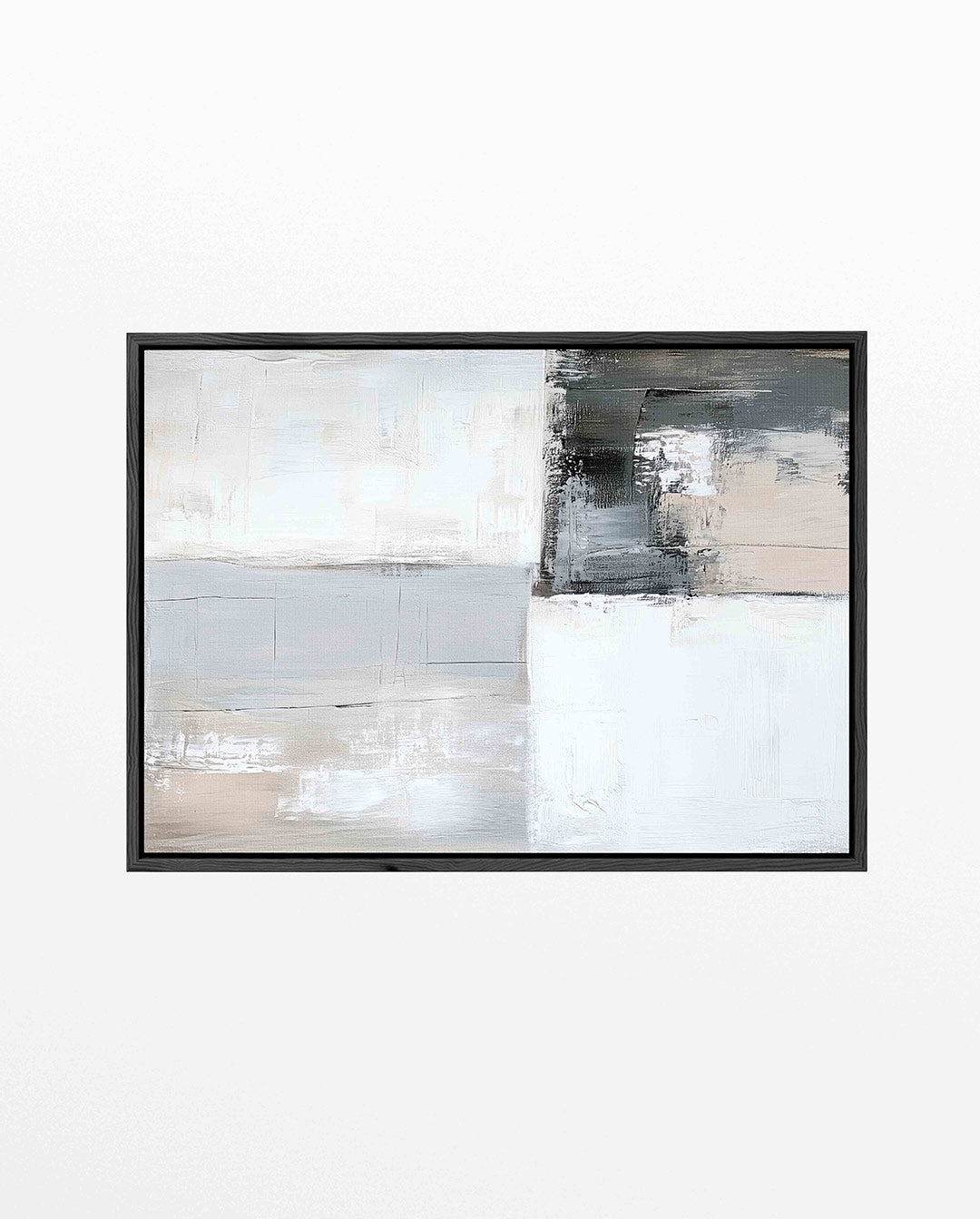 Geometrische compositie – Abstract kunstwerk – liggend abstract kunstwerk