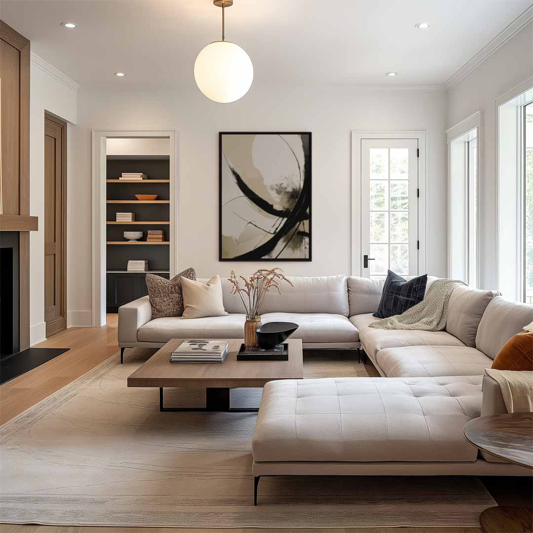 Elegante Bewegingen – staand kunstwerk voor modern interieur
