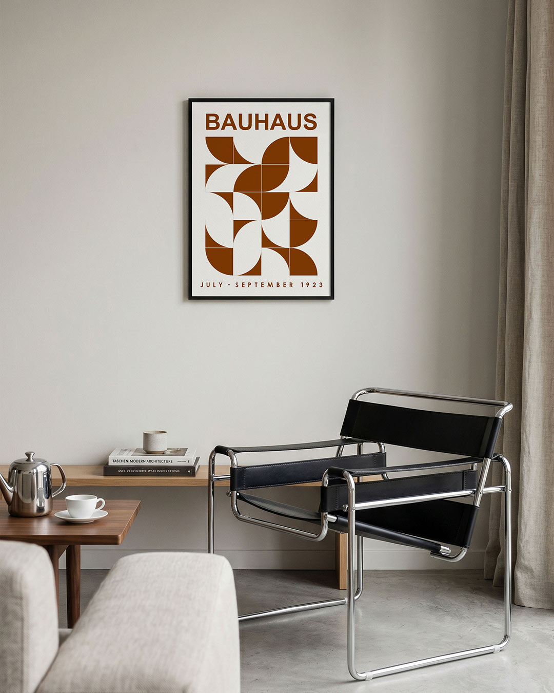 Vorm en balans – geometrische Bauhaus poster in staand formaat