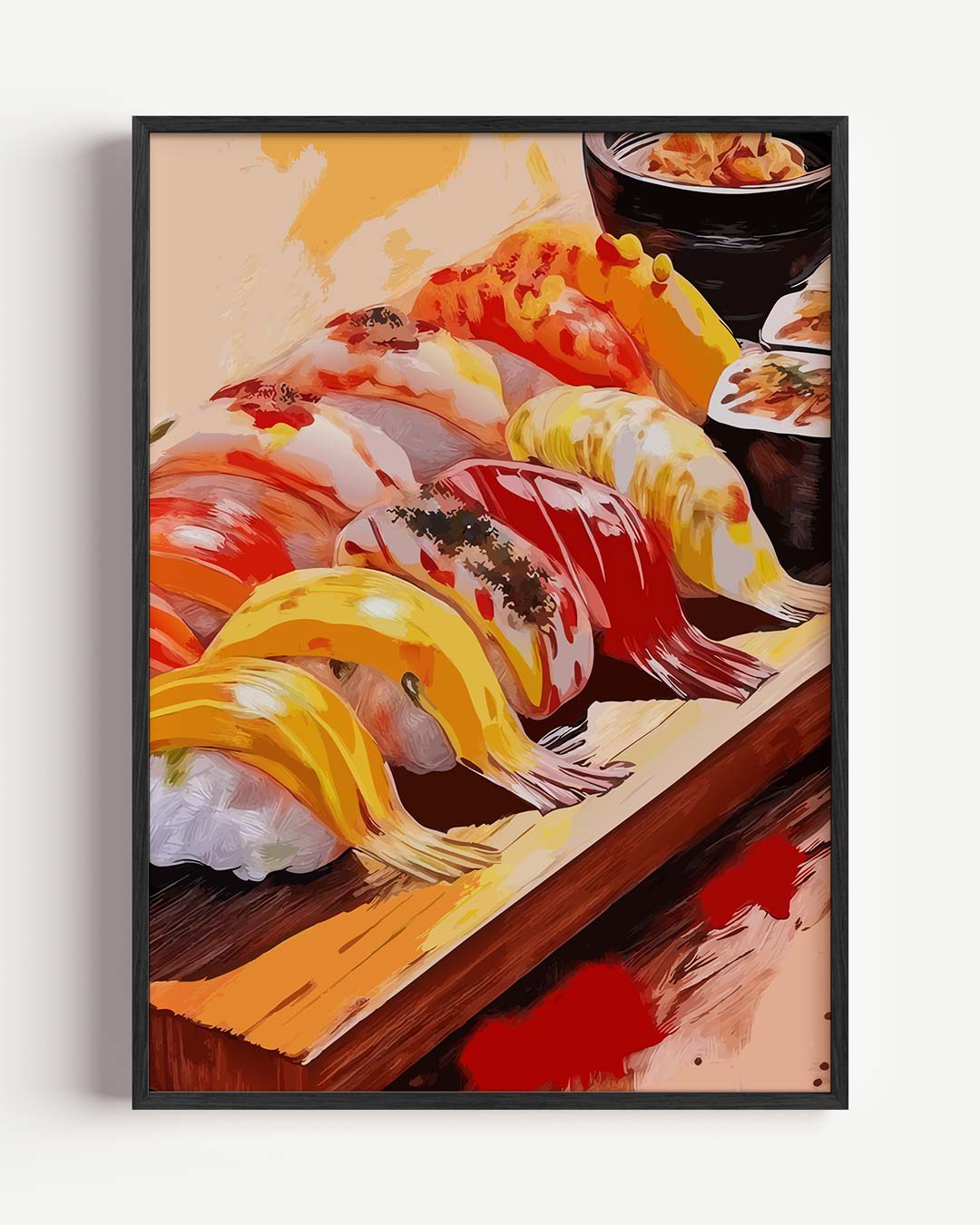 Sushi Delight – keuken portret poster als wanddecoratie