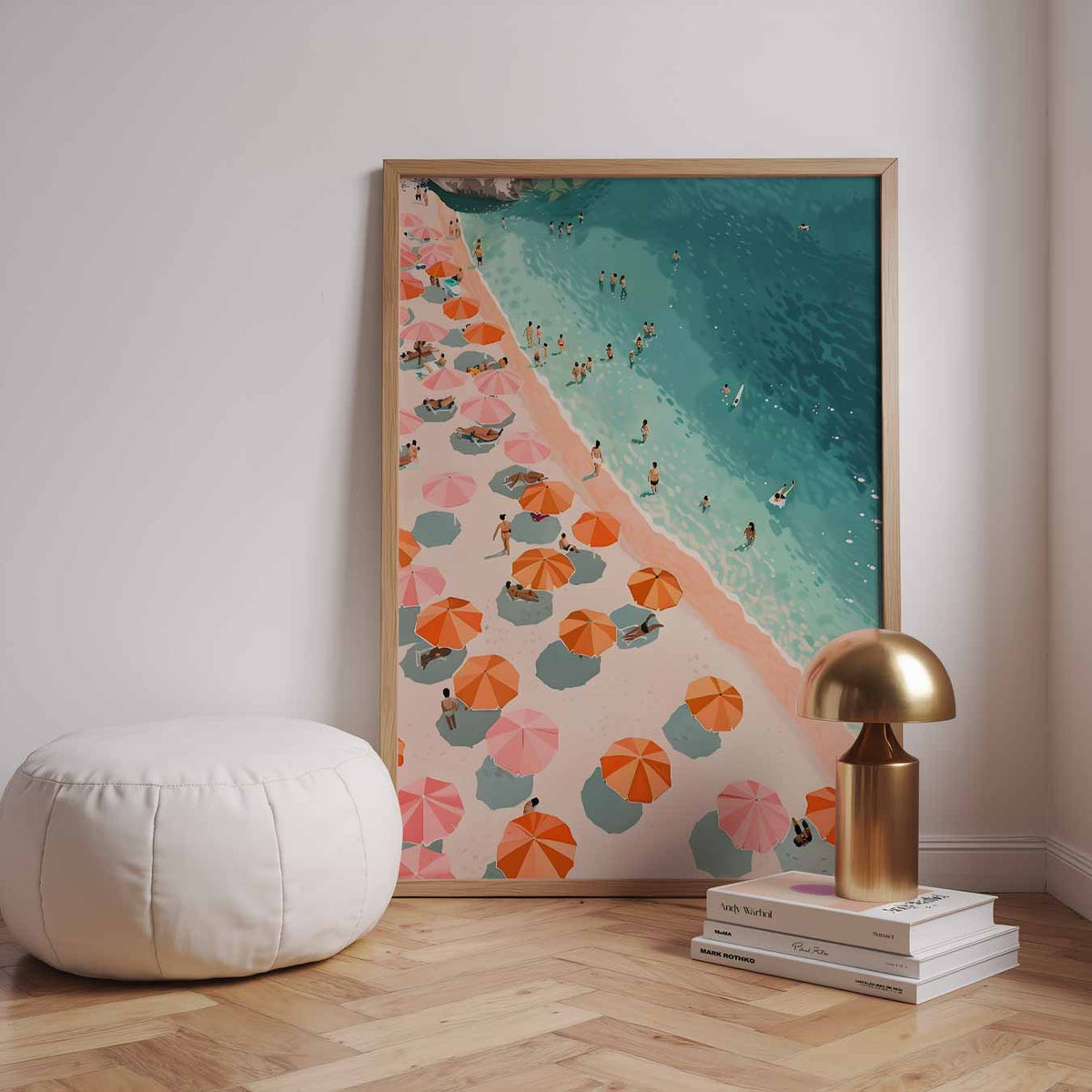 Zonnige Stranddag – urban poster in staand formaat