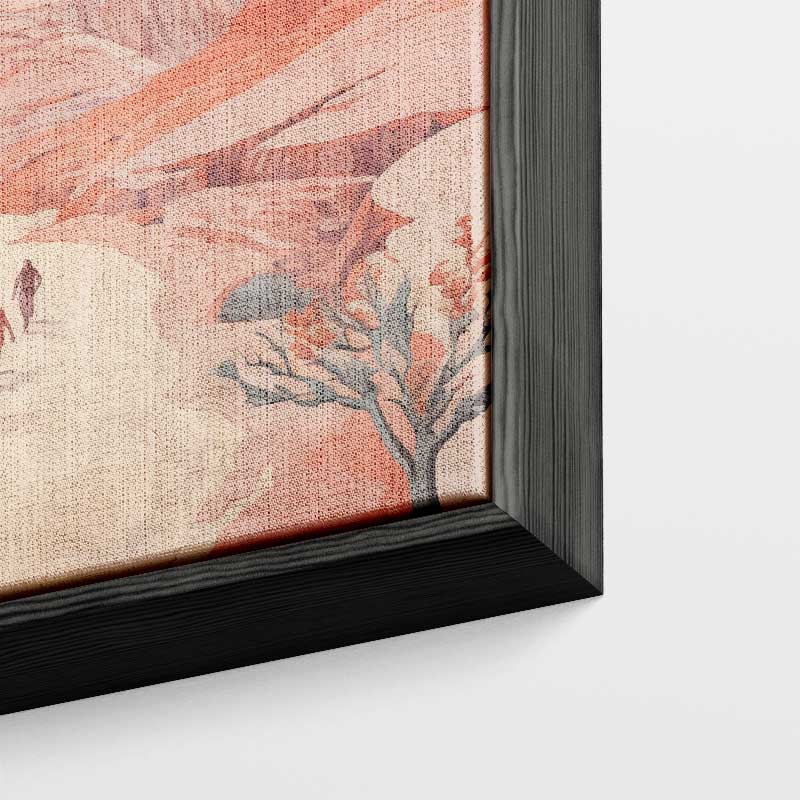 Wandeling door de Canyon – kunstwerk met zwarte baklijst