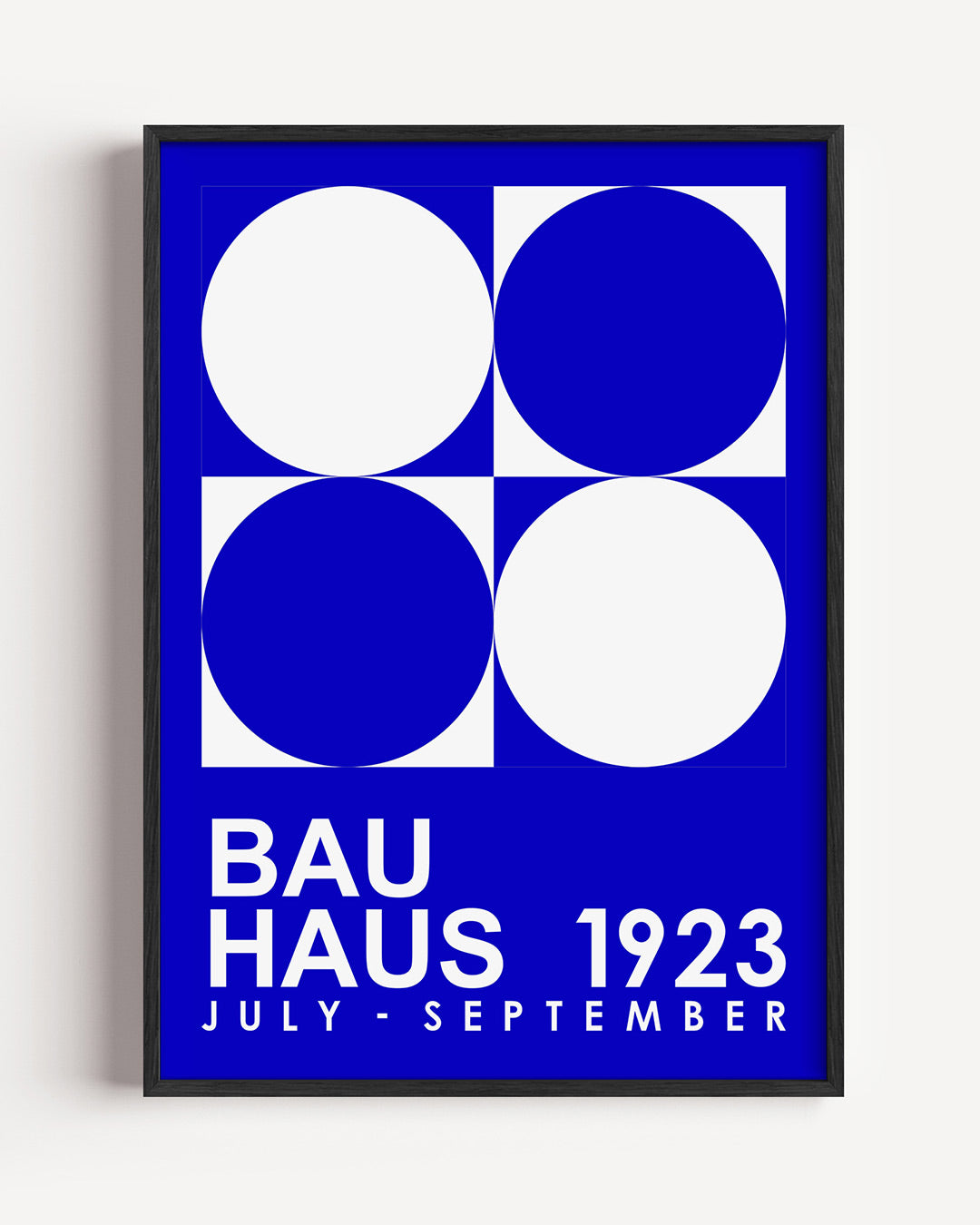 Vormen en vlakken – staande Bauhaus poster als wanddecoratie