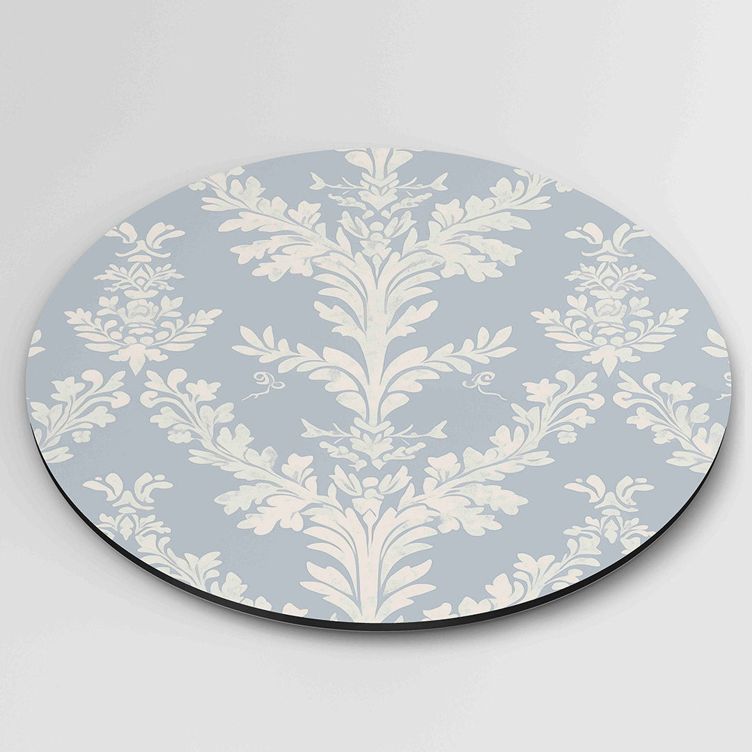 Bladmotief – ronde wanddecoratie met abstract ontwerp