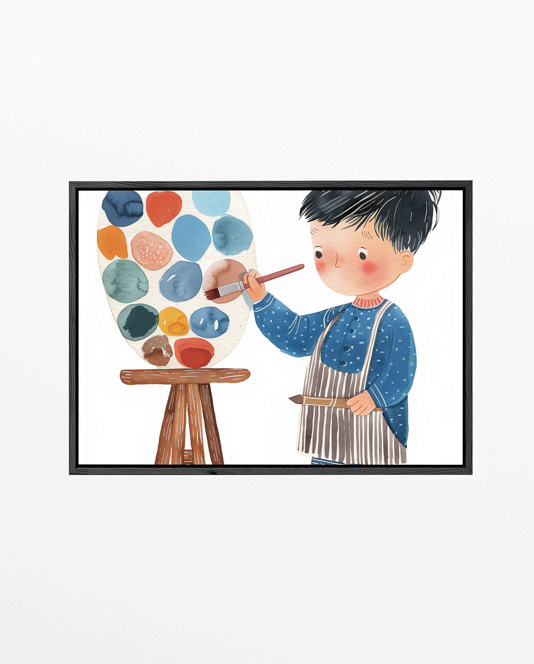 Kleurrijke creativiteit – liggend kinder kunstwerk
