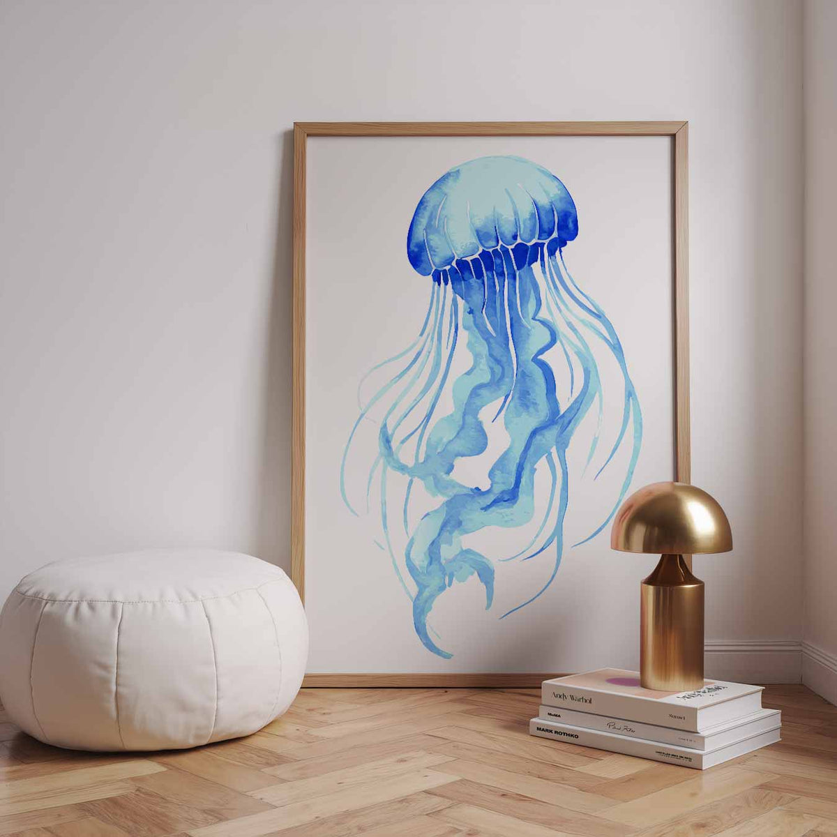 Sereen Medusa Kunstwerk – dierenillustratie als portret poster