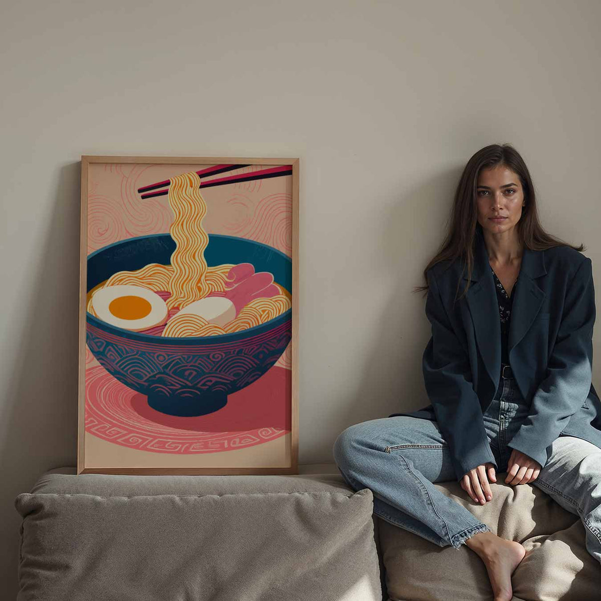 Ramen Liefhebbers – staande keuken wanddecoratie van WallArtistic